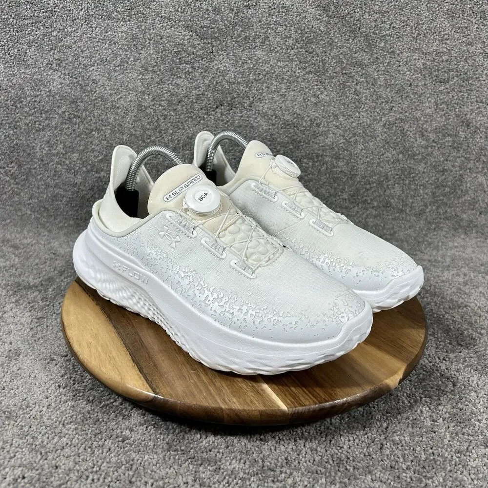 Under Armour SlipSpeed Mega Ripstop Men’s Size 8.5 White BOA Training Shoes